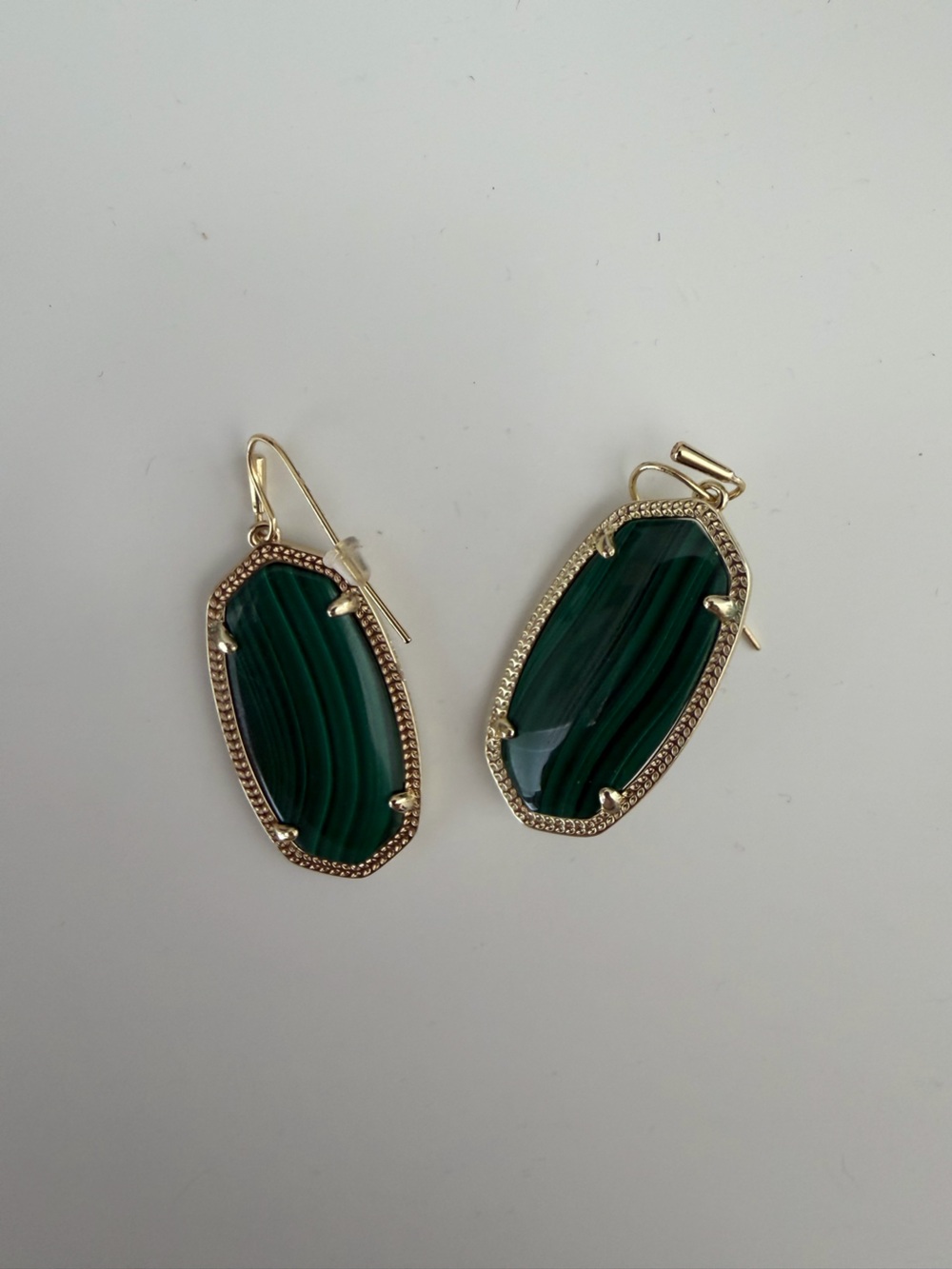 Kendra Scott Elle Drop Earrings Green Malachite-Style Drop Earrings